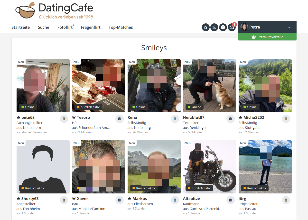 Dating Cafe Smileys