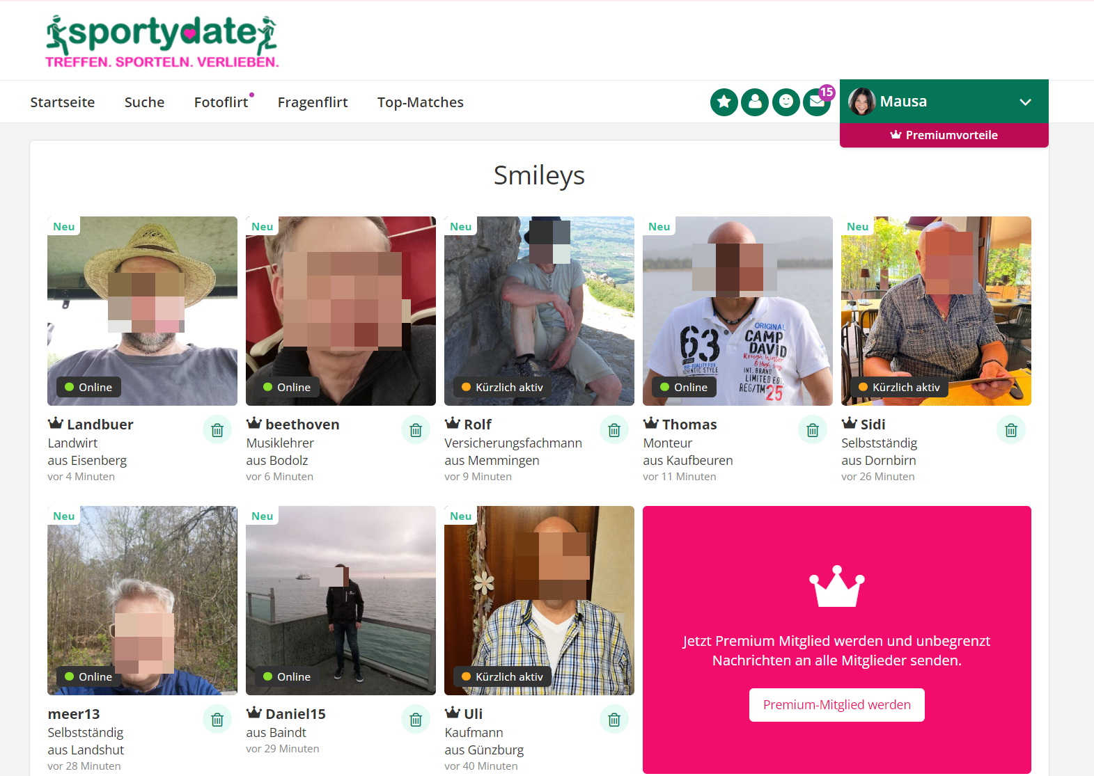 Sportydate Smileys
